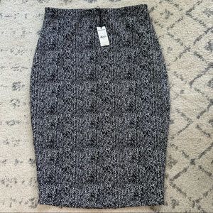 NWT EXPRESS Gray Speckle Pencil Skirt